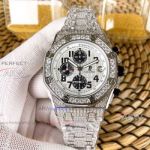 Perfect Replica Audemars Piguet Royal Oak Offshore Limited Edition Diamond Watch - Stainless Steel